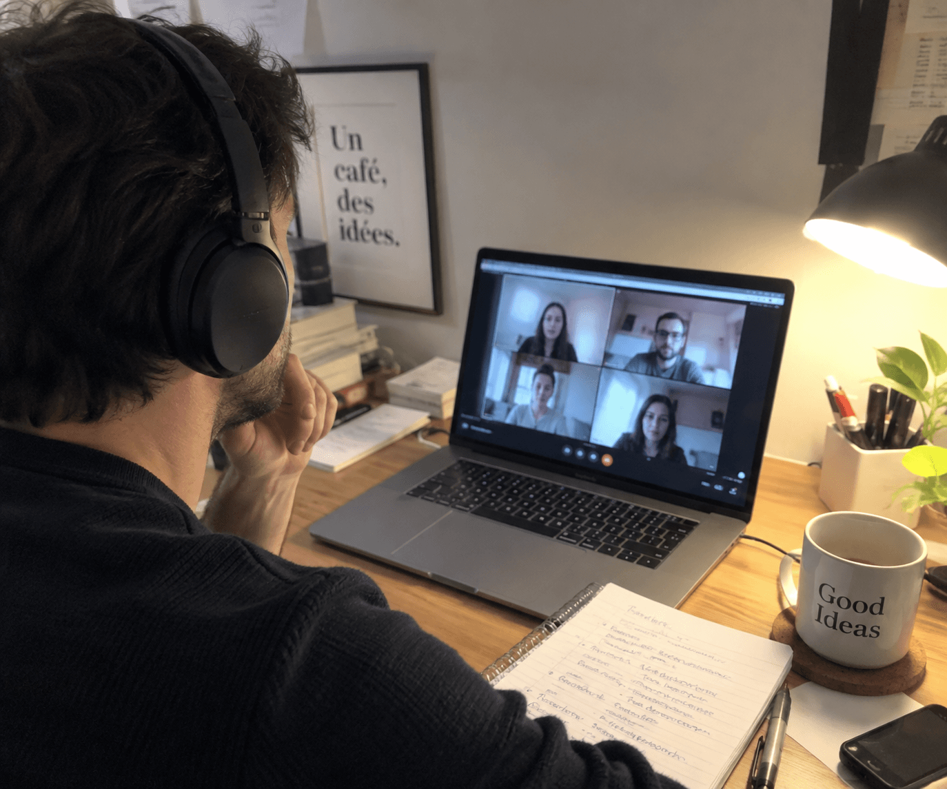 Échange en visio avec un conseiller pédagogique